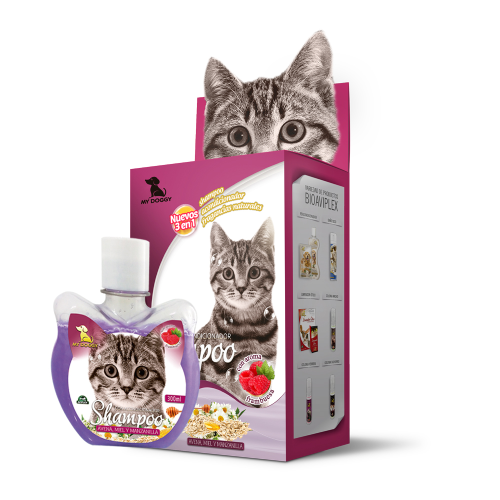 Shampoo bioaviplex gatos caja x 25 sachets
