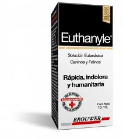 Euthanyle dosis x 0.5 mL