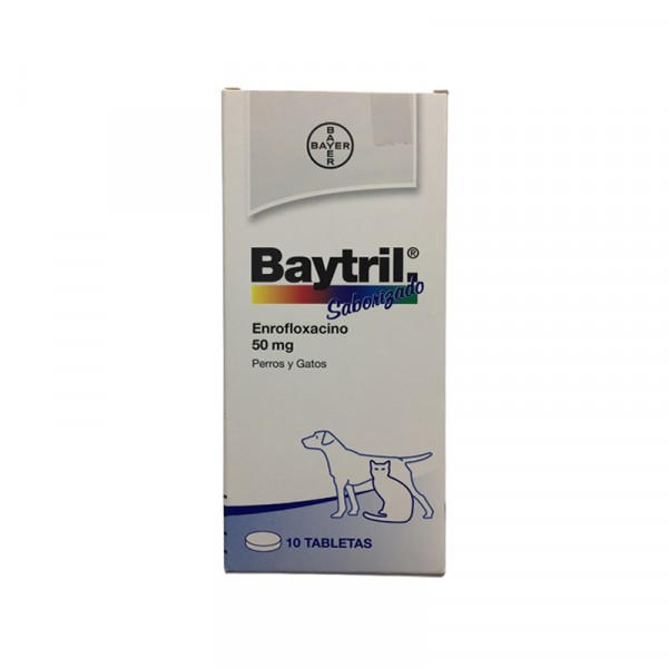 Baytril saborizado 50 mg x 1 tab