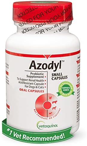 Azodyl es un suplemento para perros y gatos que ayuda a mejorar la funcion digestiva y a apoyar la salud renal, especialmente en casos de insuficiencia renal cronica (IRC)