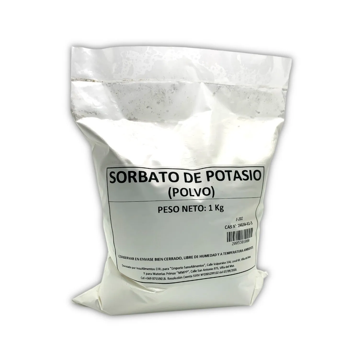 Sorbato de Potasio KUNDA saco x 25 kg