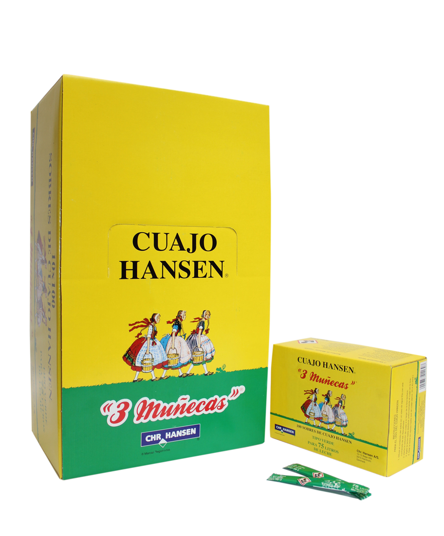 Cuajo Hansen Verde caja x 100 unidades