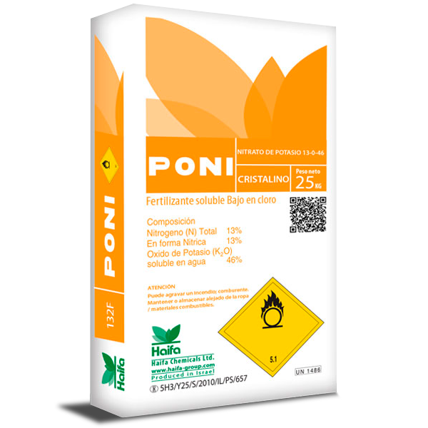 Nitrato de Potasio Poni saco x 25 kg
