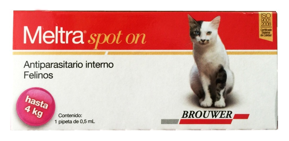 Meltra spot on 0-4 kg caja x 1 pipeta (antiparasitario interno)