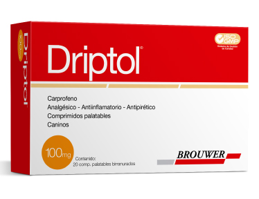 Driptol 100 mg (carprofeno) caja x 20 comprimidos
