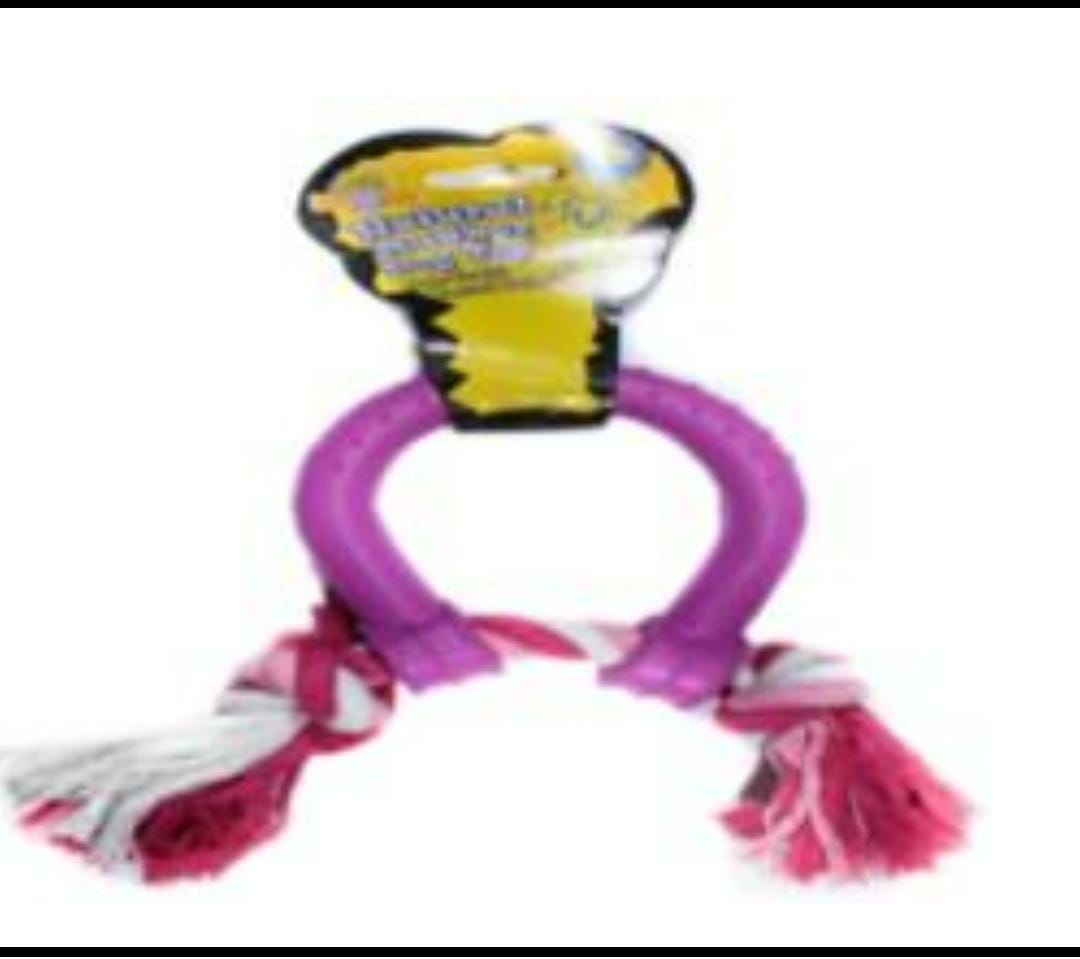 Juguete jalador de jebe con soga (R4114) x unidad