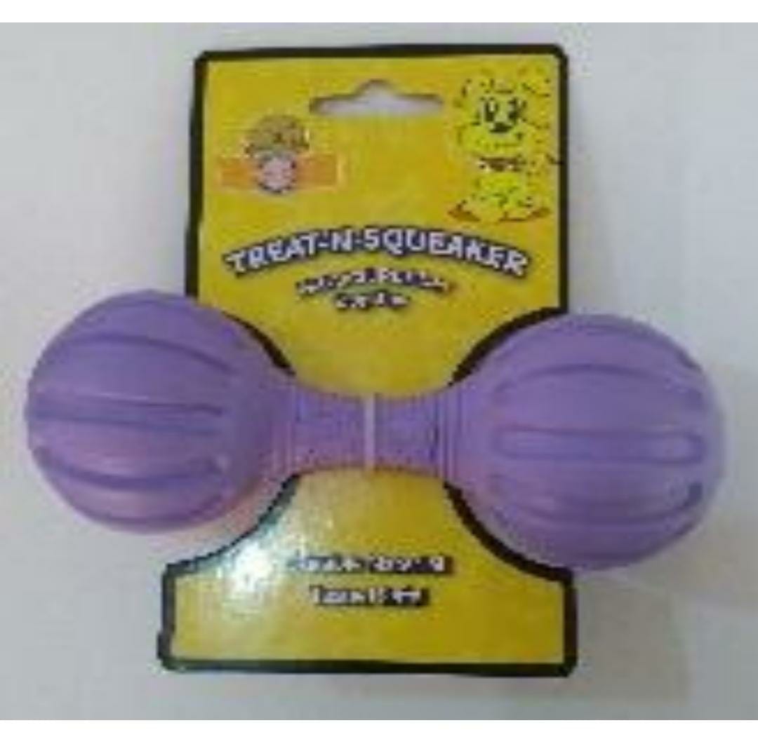 Juguete hueso de goma con rechinador y dispensador grande (R5179) x unidad