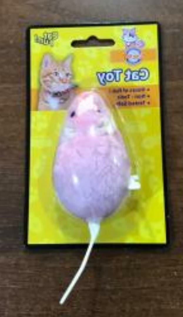Juguete ratón peluche a cuerda (W5244) x unidad