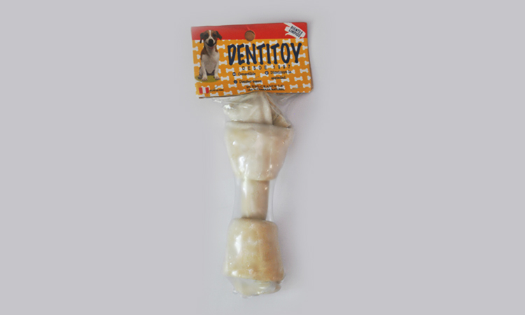 Hueso de carnaza mediano 13 cm x unidad