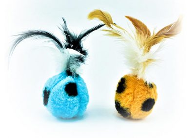 Juguete Pelota de peluche con pluma (W5187) x unidad