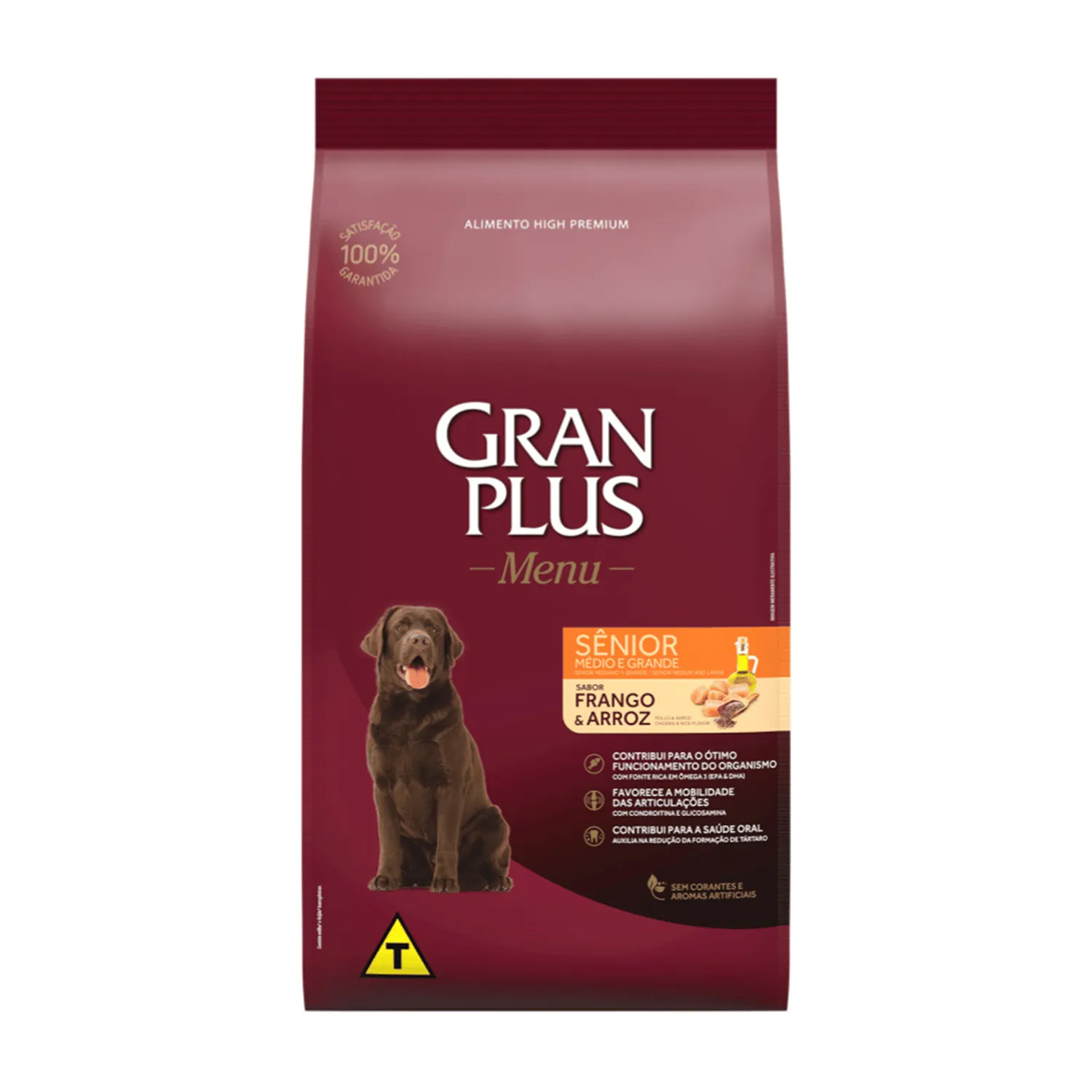 Gran Plus Adulto Mayor (Senior) frango y arroz saco x 15 kg
