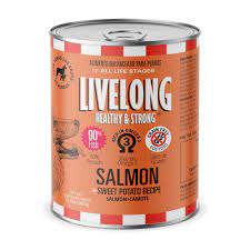 Livelong Salmón y Camote lata x 362g
