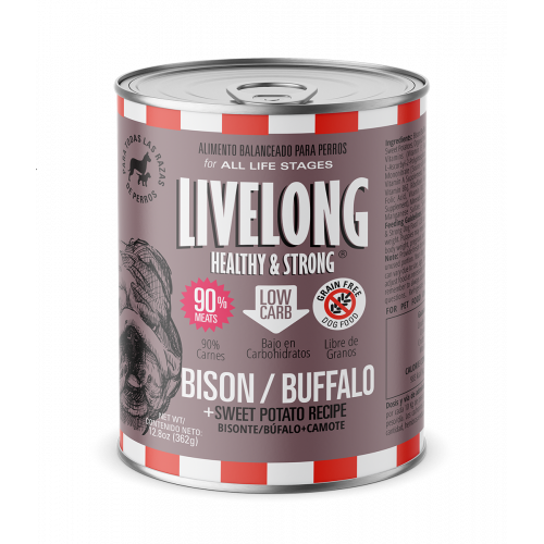 Livelong Bisonte y camote lata x 362g