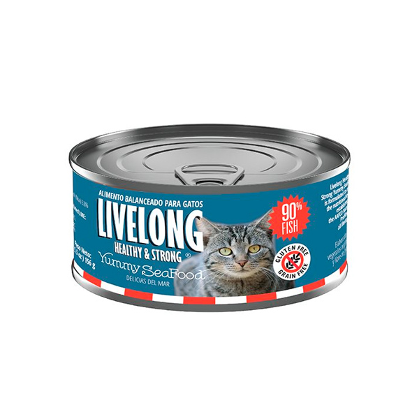 Livelong Gato delicias marinas lata x 156 g (748252145222)