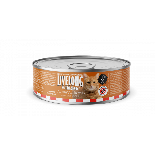 Livelong Gato pato, pavo y pollo lata x 156 g(748252145420)