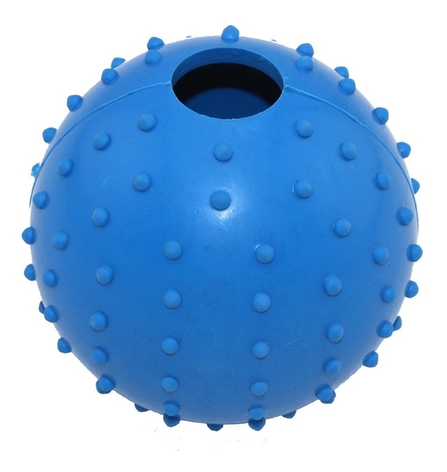 Juguete Pelota median de goma con cascabel (R4100)