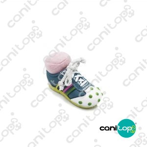 Juguete Zapatilla celeste canilla de peluche (V9728) x unidad