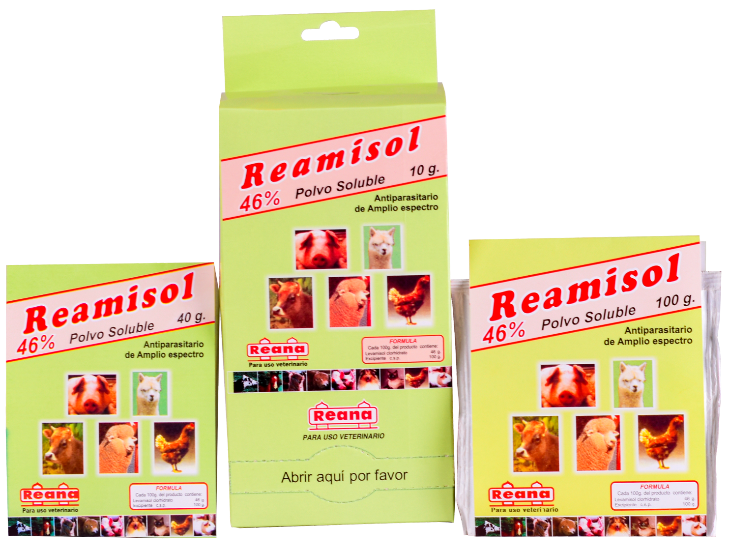 Reamisol 46% (levamisol) bolsa x kg