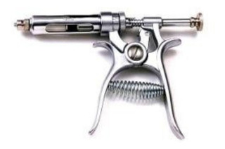 Jeringa tipo pistola metalica tipo Walmur x unidad