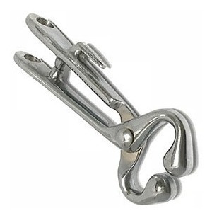 Naricera de acero inoxidable gruesa sin cadena x unidad