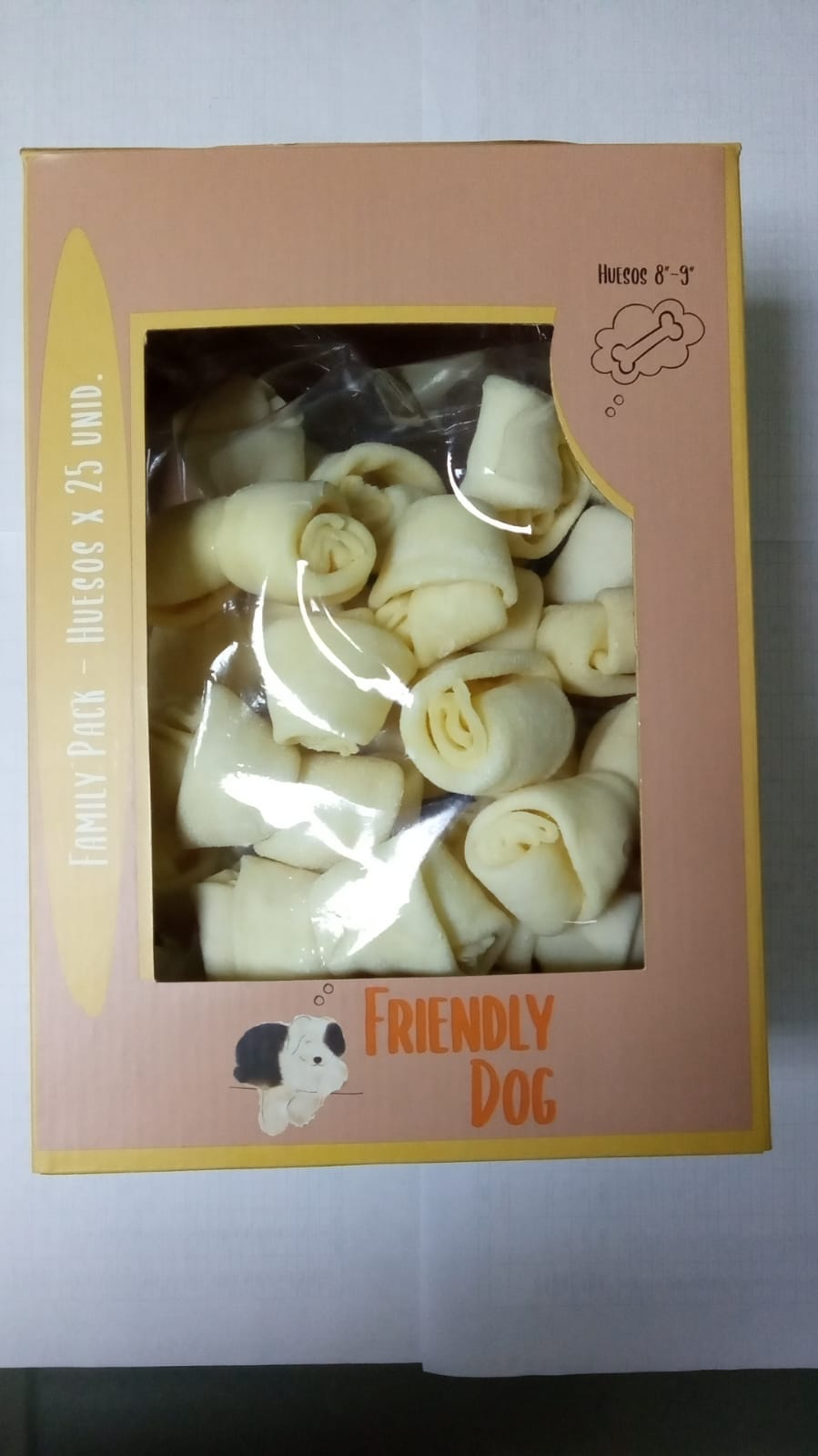 Huesitos de carnaza Frendly Dog caja x 25 unidades