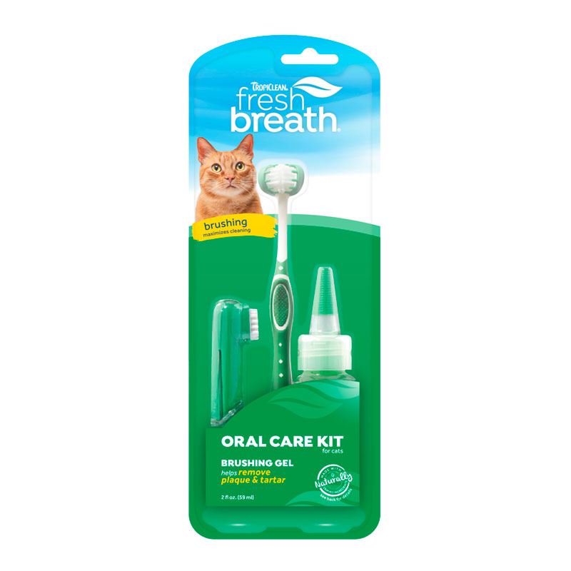 Kit dental para GATOS Gel + Cepillos x unidad