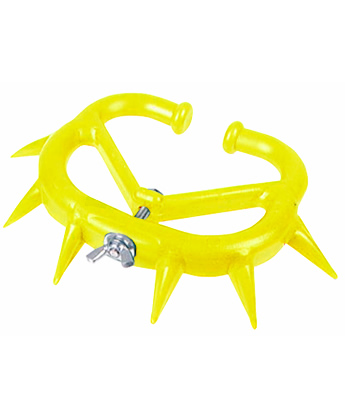 Destetador con puas y tornillo para ternero (naranja, amarillo, verde) x unidad