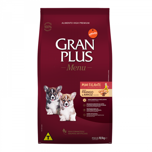 Gran Plus cachorro mini frango y arroz bolsa x 1 kg (original)