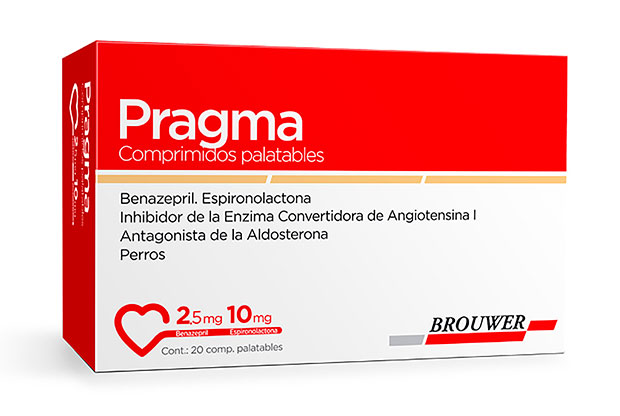 Pragma 2.5 mg (Benazepril + Espirolactona) caja x 20 comprimidos