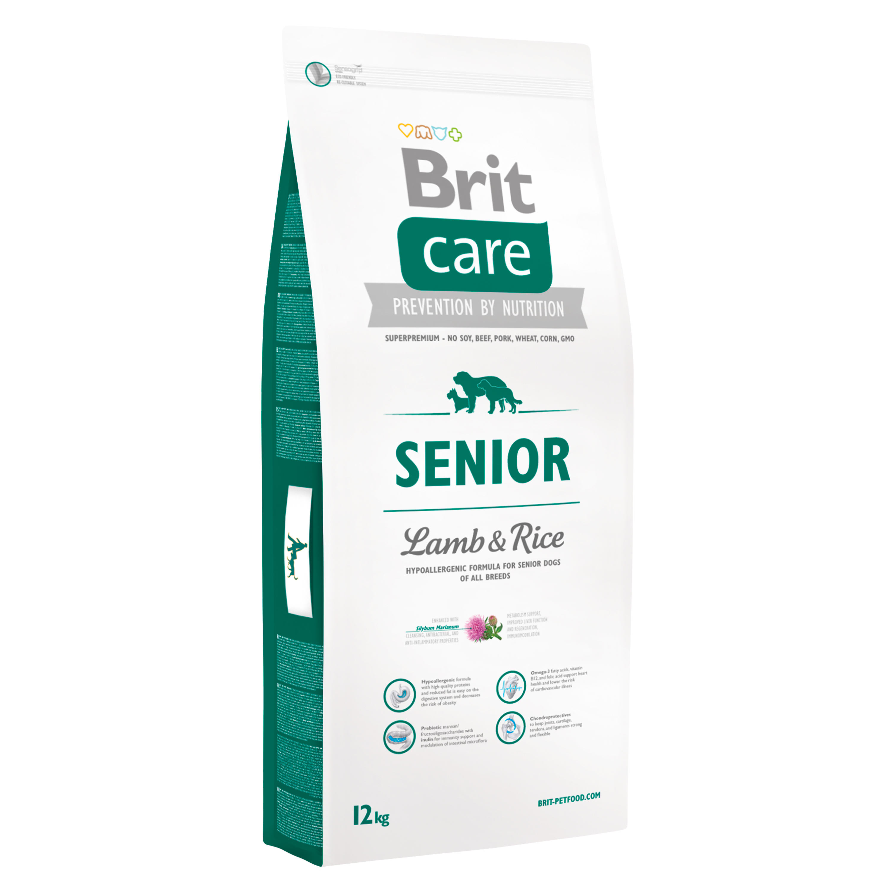 Brit Care Dog Hypoallergenic Senior Lamb and Rice saco x 12 kg