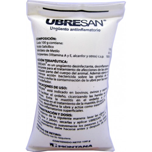 Ubresan cojin x100 g caja x 84 cojines