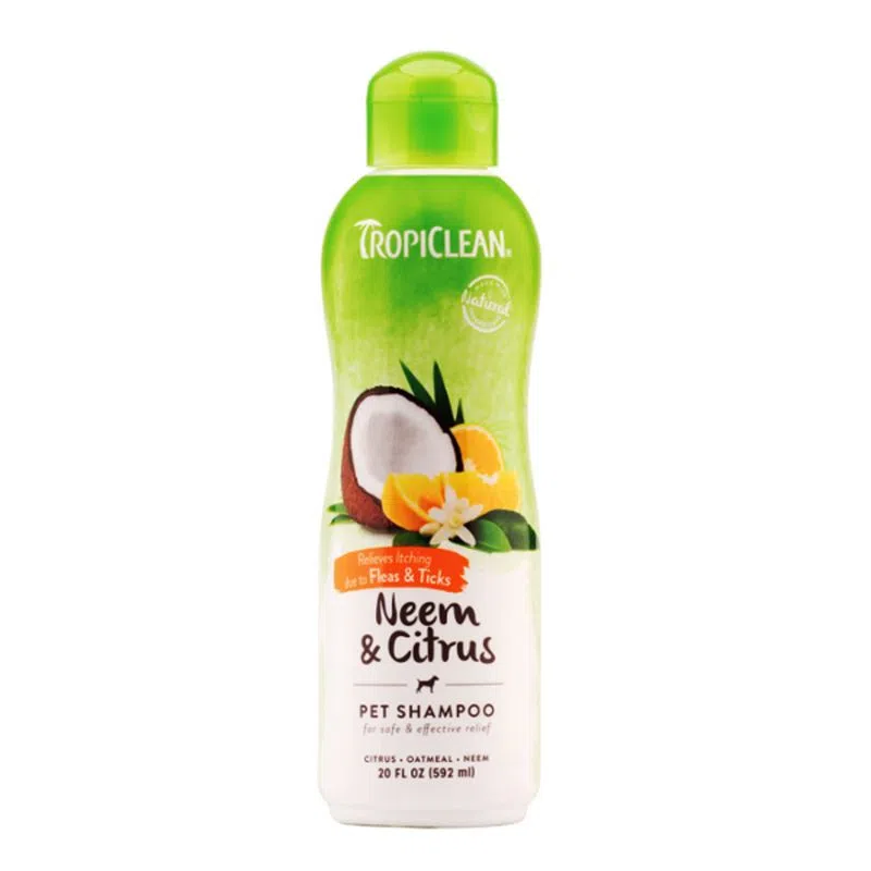 Tropiclean Shampoo Neem y Citrus (Antipulgas) frasco x 592 mL