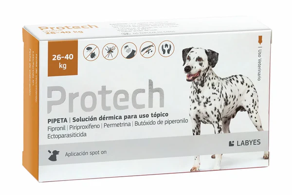 Protech perros pipeta 26-40 kg x unidad