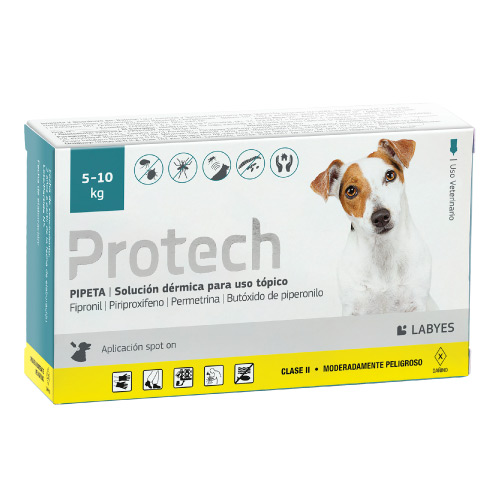 Protech perros pipeta 5 - 10 kg x unidad