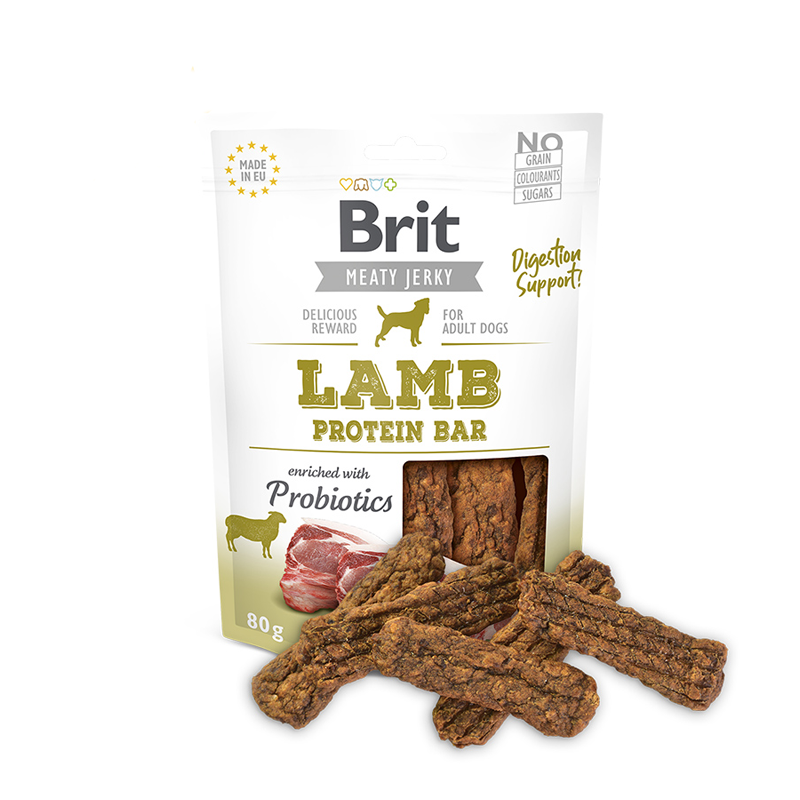 Brit Jerky Lamb protein bar sobre x 80 g