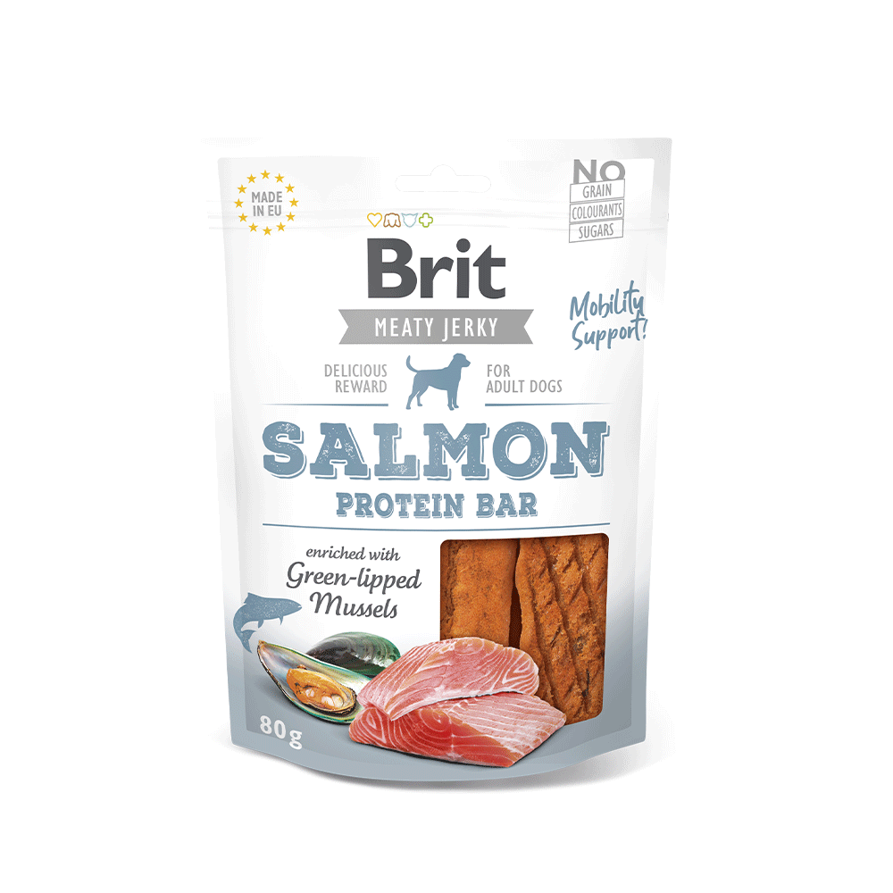 Brit Jerky Salmon protein bar sobre x 80 g