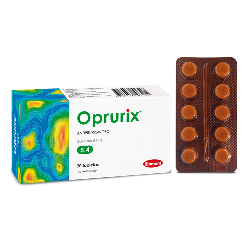Oprurix 5.40 mg (9 - 13.5kg) caja x 20 tabletas