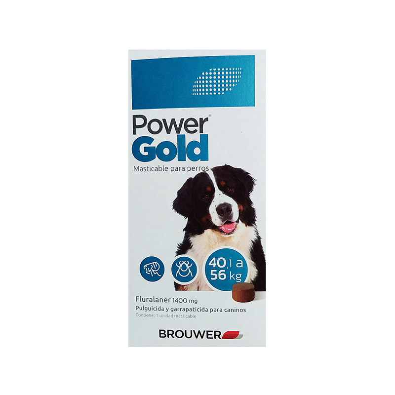Power GOLD (Fluralaner) 1400 mg 40.1 - 56kg (celeste)