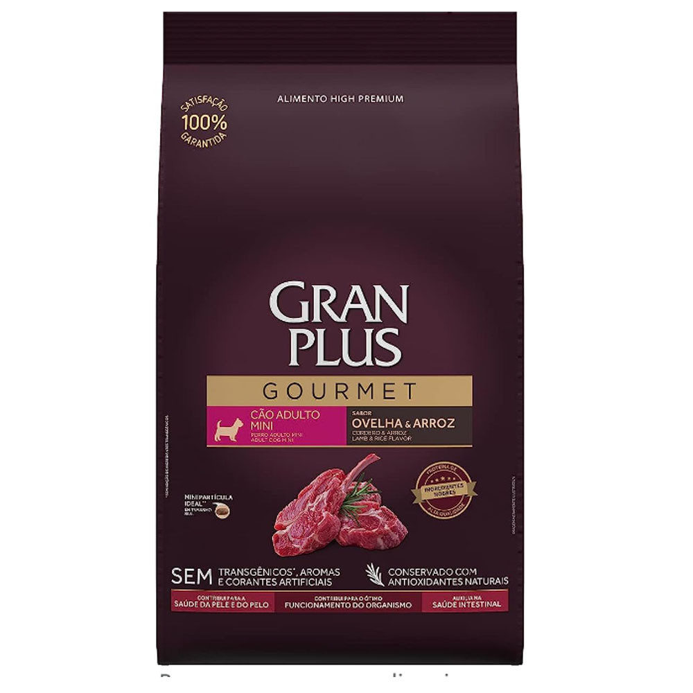 Gran Plus Adulto MINI Gourmet Oveja y Arroz bolsa x Kg (empaque original)