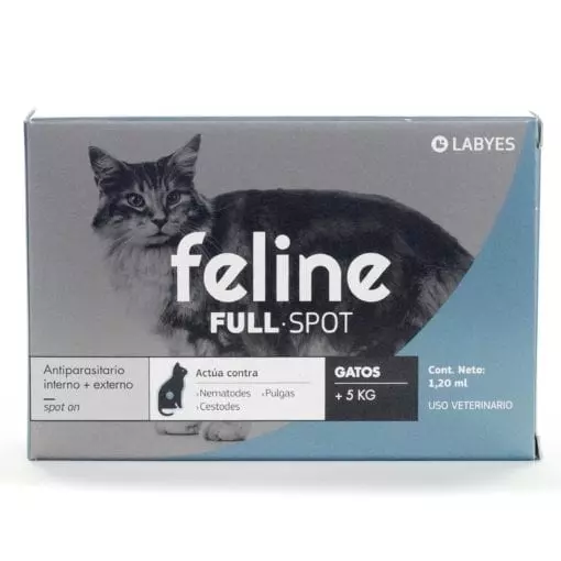 Feline Full-Spot (interno y externo) de 5 kg a mas (azul)