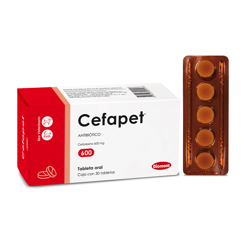 Cefapet 600 caja x 30 tabletas 