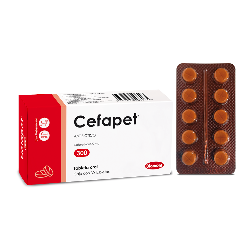 Cefapet 300 caja x 30 tabletas 