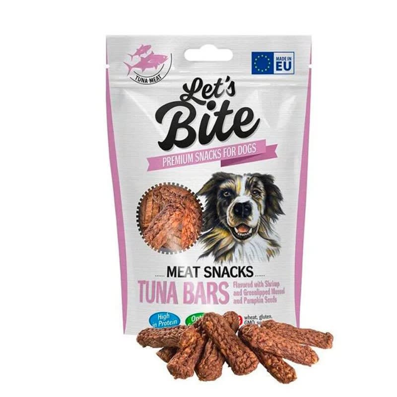 Brit Lets Bite Meat Snacks Tuna Bars sobre x 80 g
