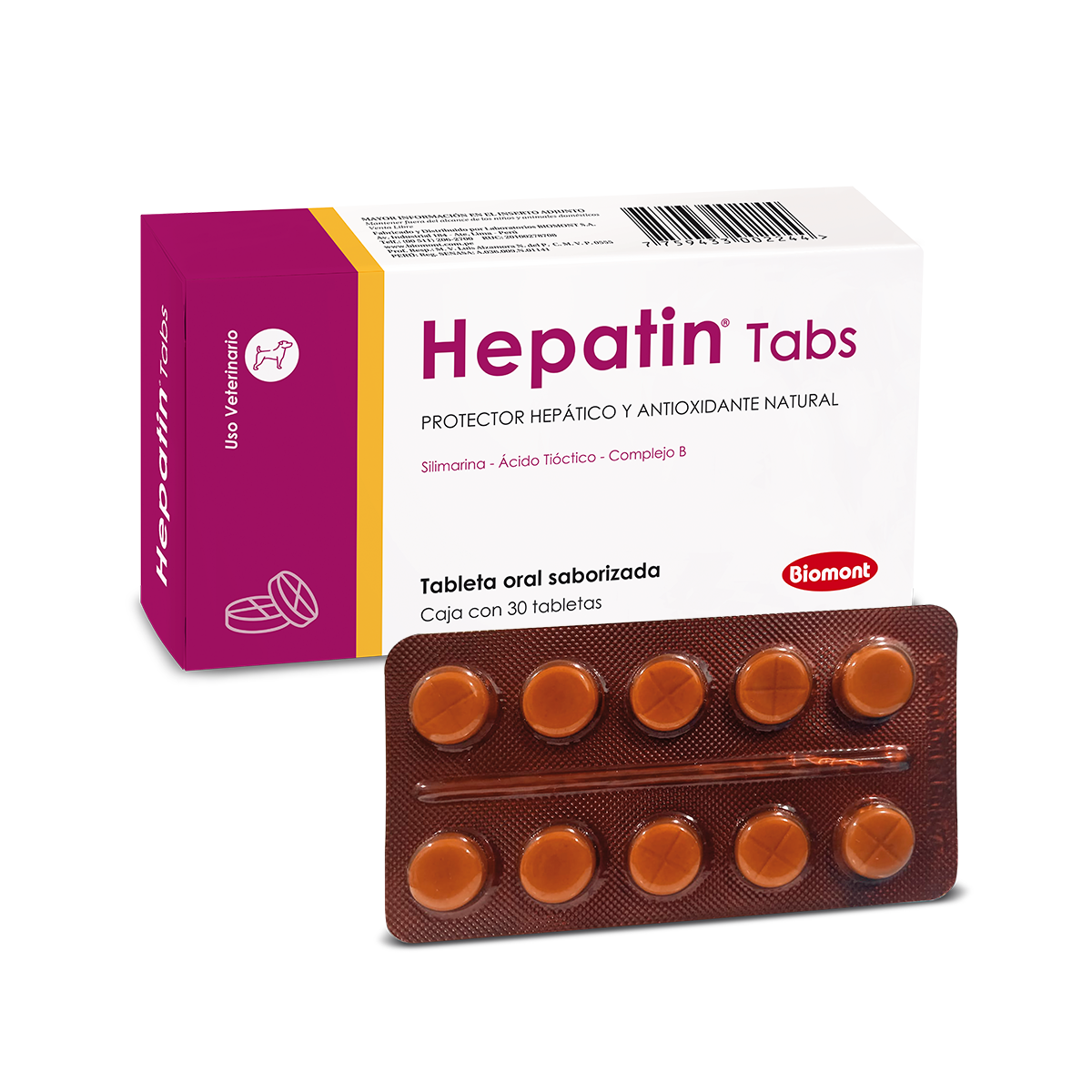Hepatin tabletas x unidad