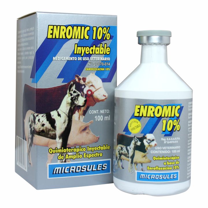 Enromic 10% inyectable frasco x 100 mL
