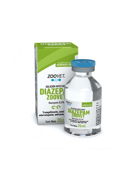 Diazepam Zoovet frasco x 20 mL