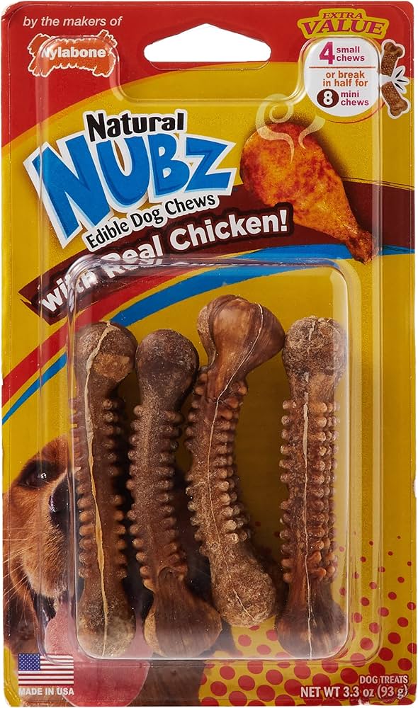 Nylabone Nubz Chicken x 4 unidades (93.6 g)