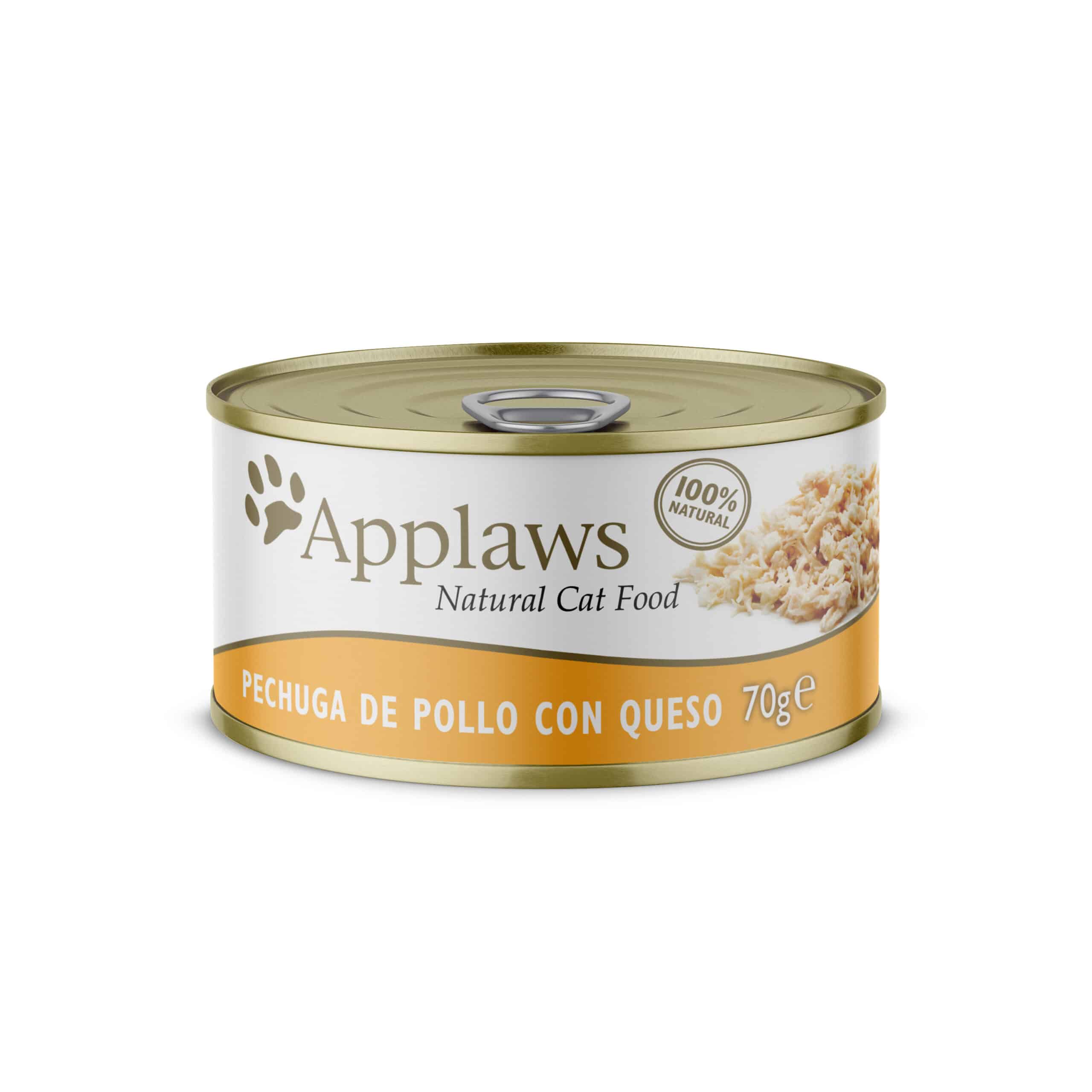Applaws Pechuga de Pollo con queso lata x 70g