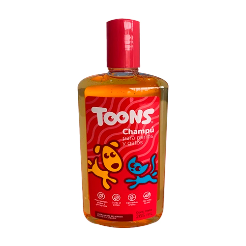 Champu Toons Antipulgas frasco x 265 mL