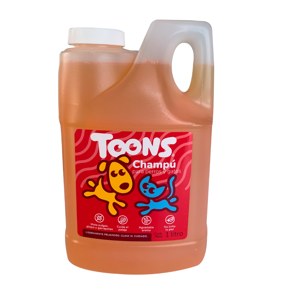 Champu Toons Antipulgas frasco x litro